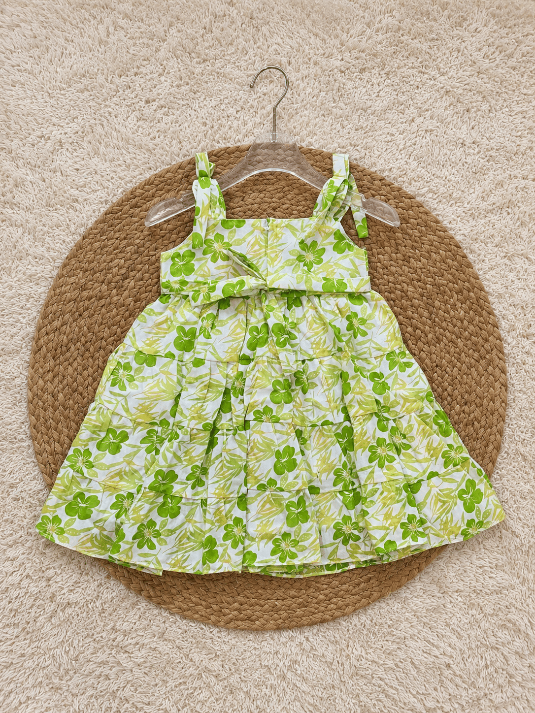 Lime Blossom Tiered Frock