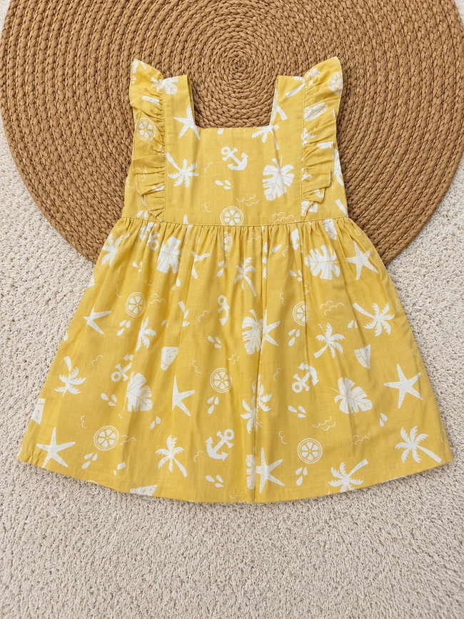 Sunshine Resort Flutter Dress