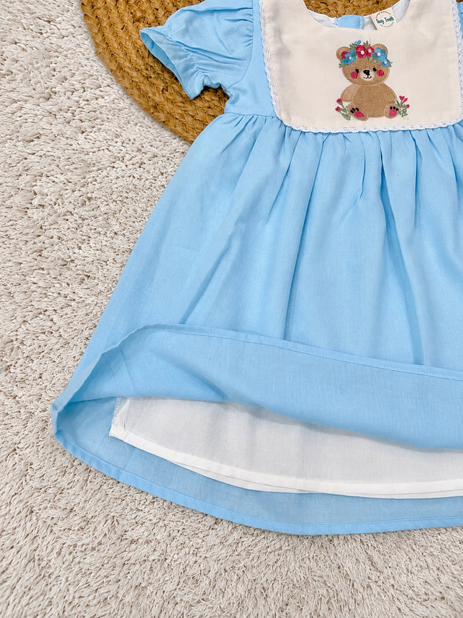 Blue Teddy Blossom Dress