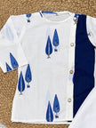 Royal Blue Tree Kurta Set