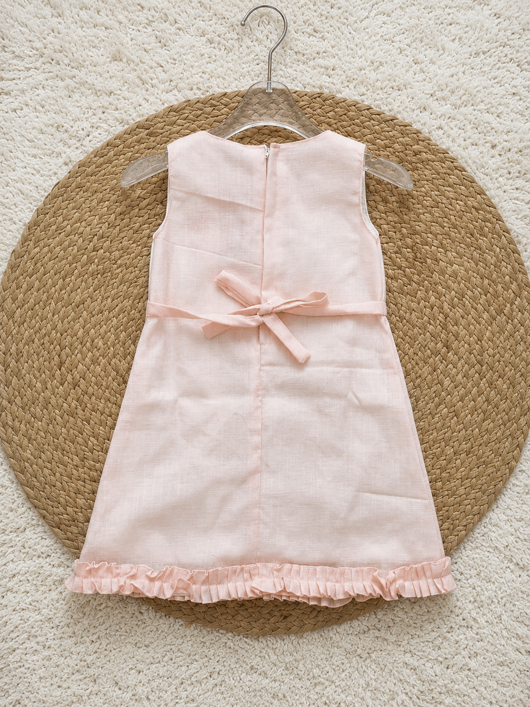 Blush Ivory Daisy Ruffle Dress