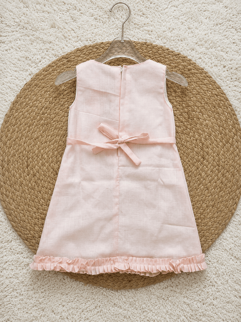 Blush Ivory Daisy Ruffle Dress