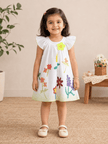 Ivory Rainbow Garden Frock