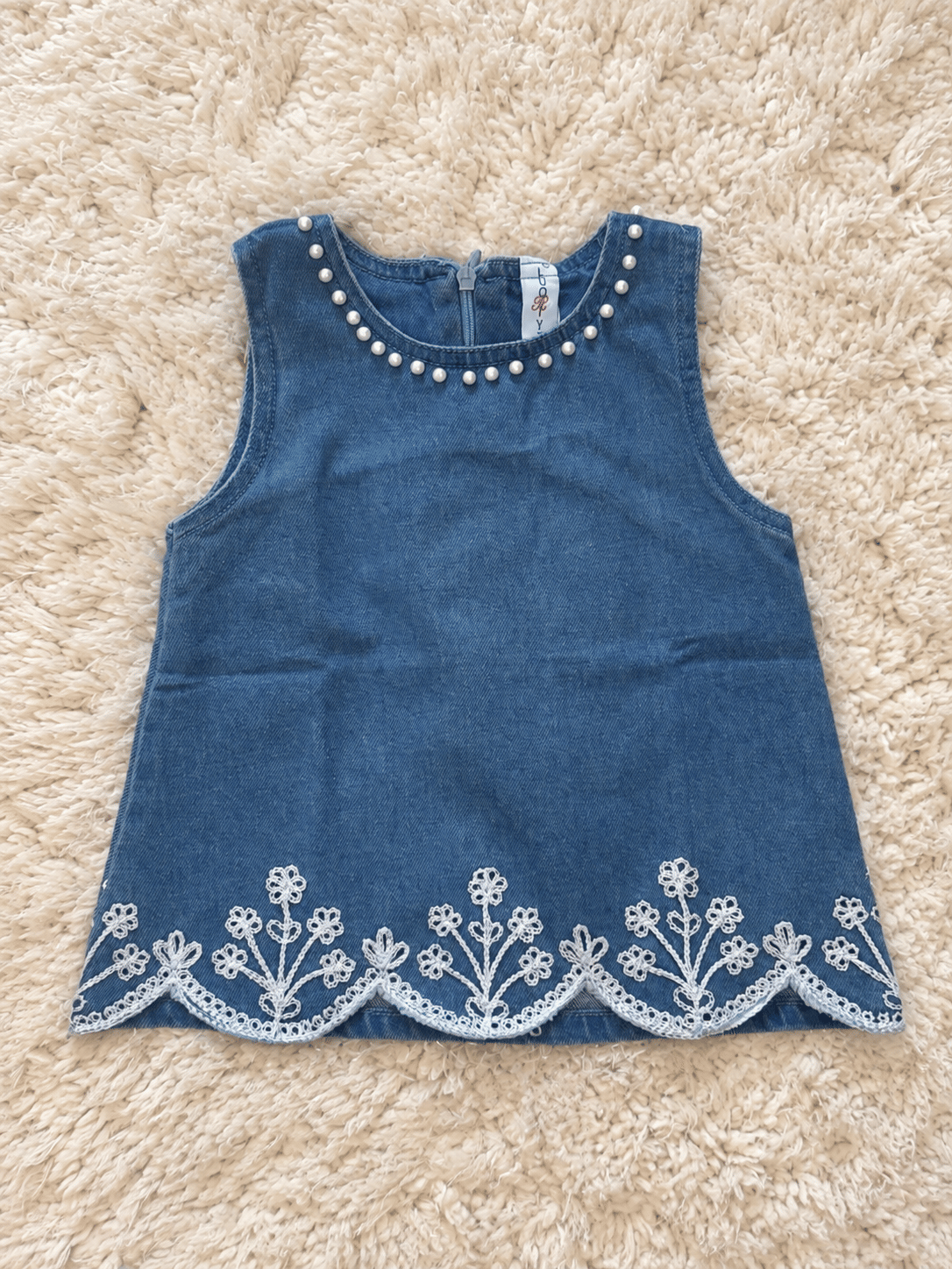 Denim Blue Floral Co Ord Set