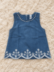 Denim Blue Floral Co Ord Set