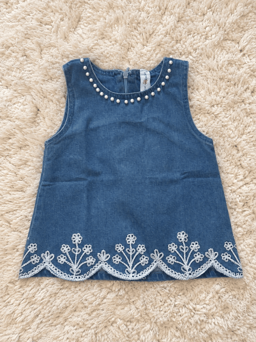 Denim Blue Floral Co Ord Set