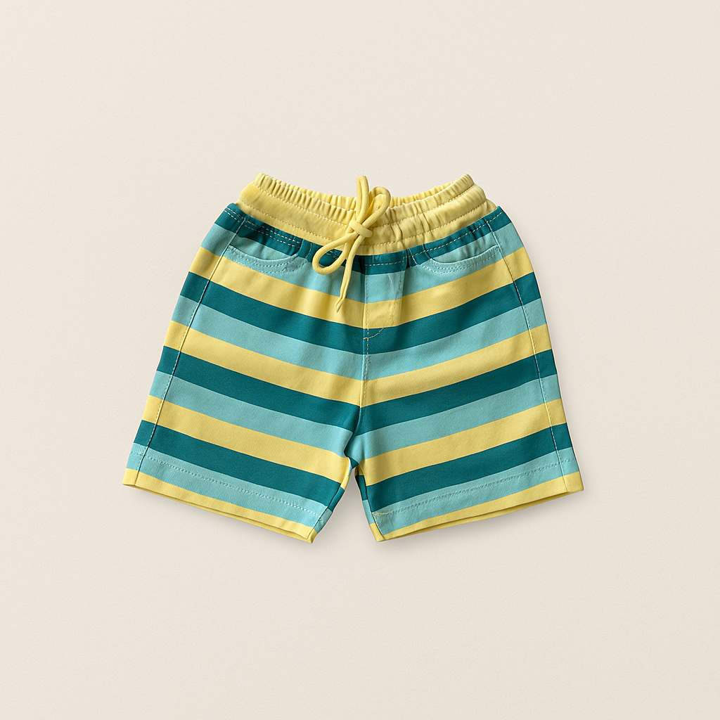 TXXI JUNIOR Striped Co-ord Set with Smiley Patch Design