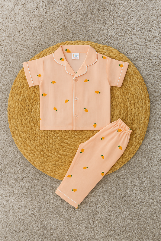 Muslin Graphic Print Cotton Night Suit