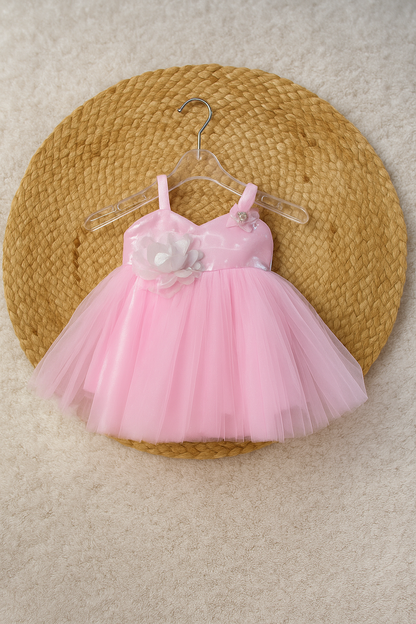 Sparkly Pink Tulle Party Dress for Girls