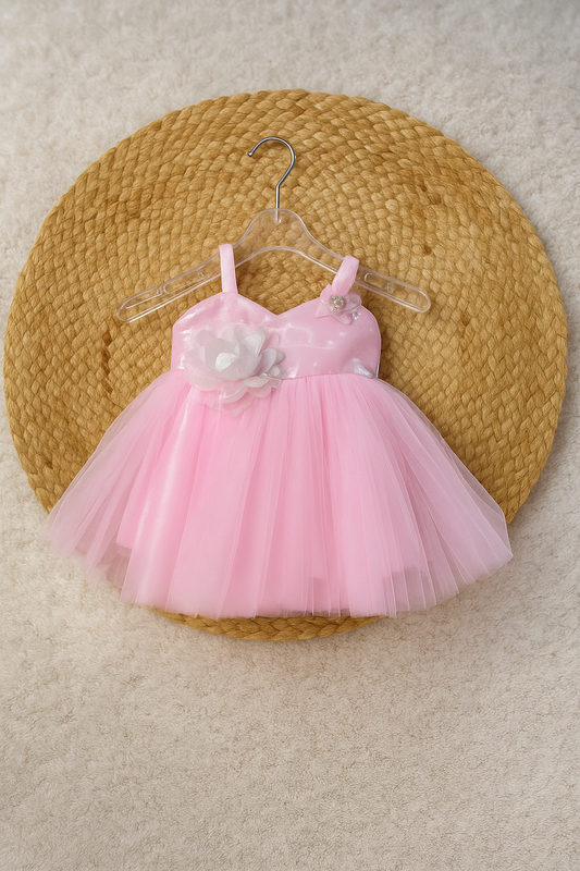 Sparkly Pink Tulle Party Dress for Girls