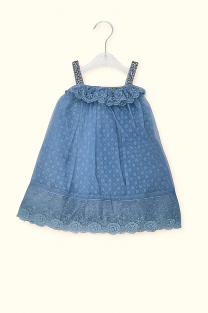 Elegant Party Fock with Rose Detail