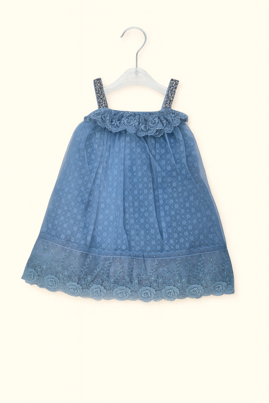 Elegant Party Fock with Rose Detail