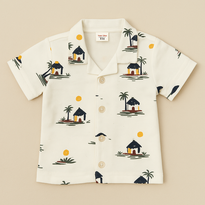 Soft Cotton Half Sleeve Shirt & Shorts Set