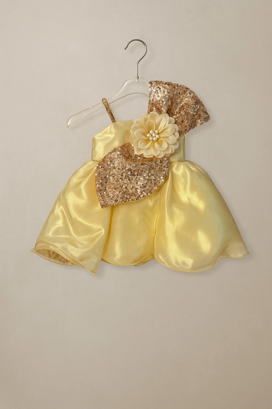 Party Dress with Sequin Bows