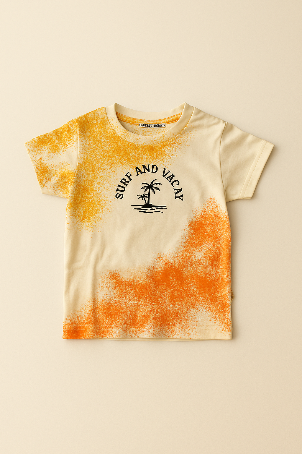 Surf & Vacay" Splash-Dyed Summer Tee
