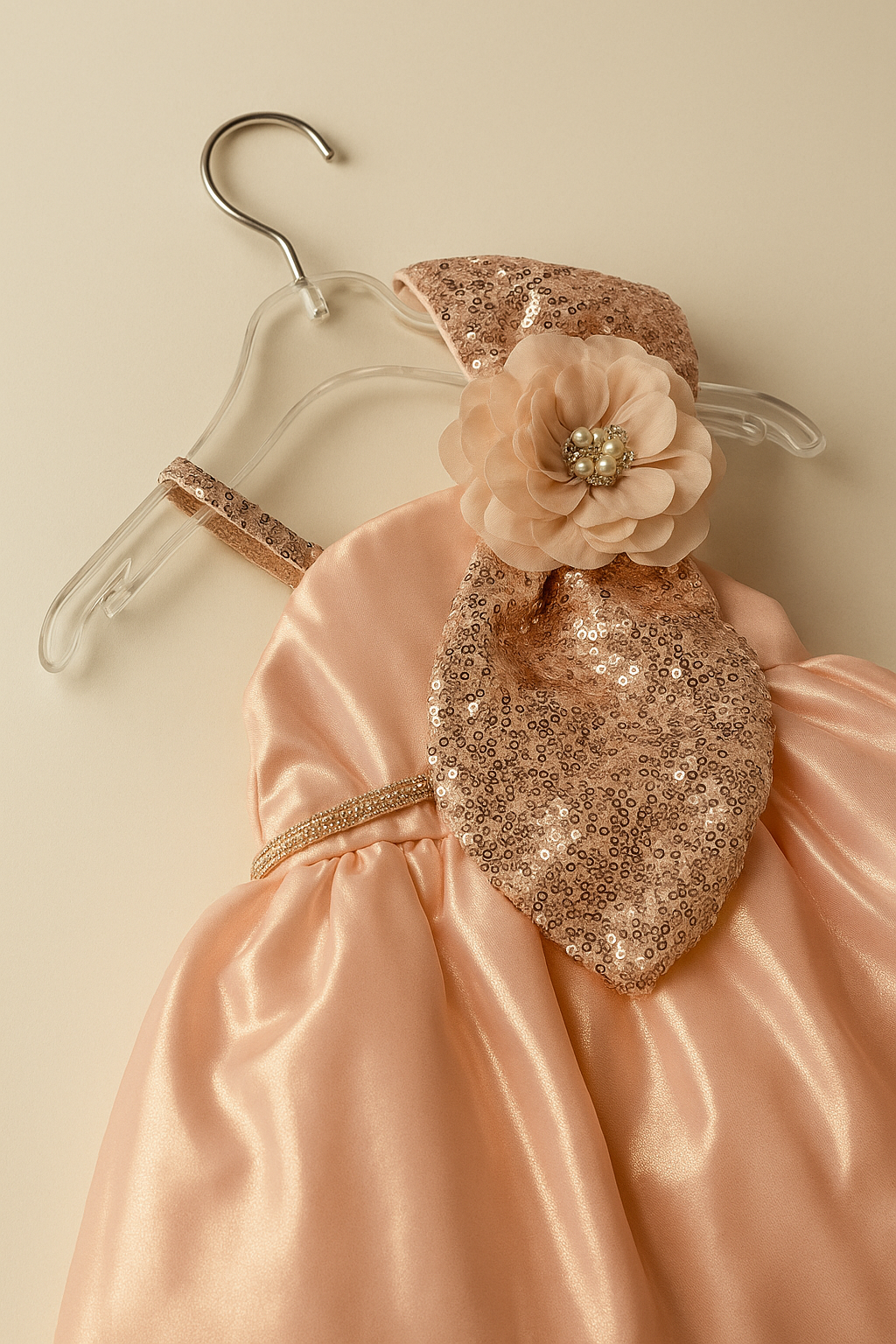 Party Dress with Sequin Bows
