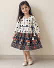 Navy Elephant Print Dress