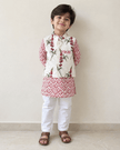 Ivory Blossom Cotton Kurta Set