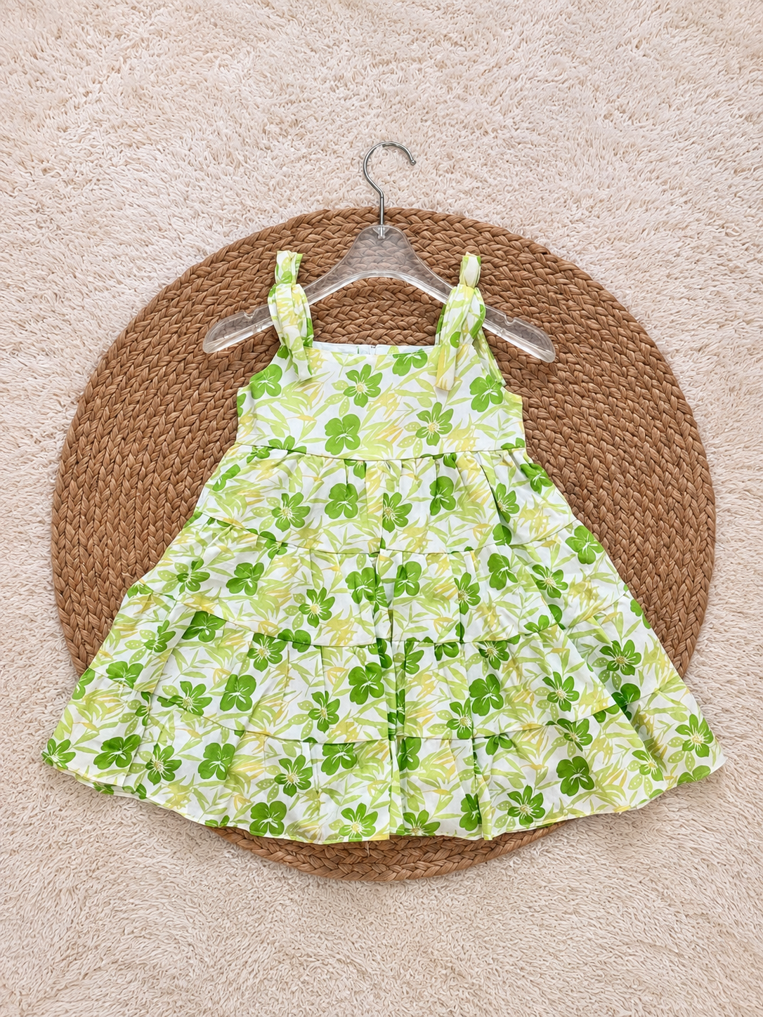 Lime Blossom Tiered Frock