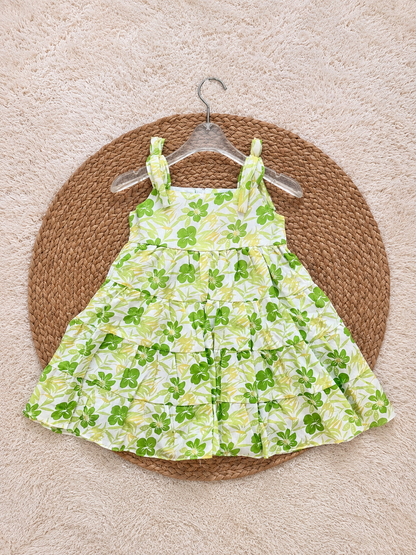 Lime Blossom Tiered Frock
