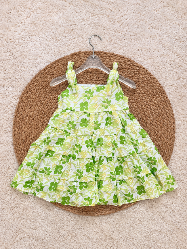 Lime Blossom Tiered Frock