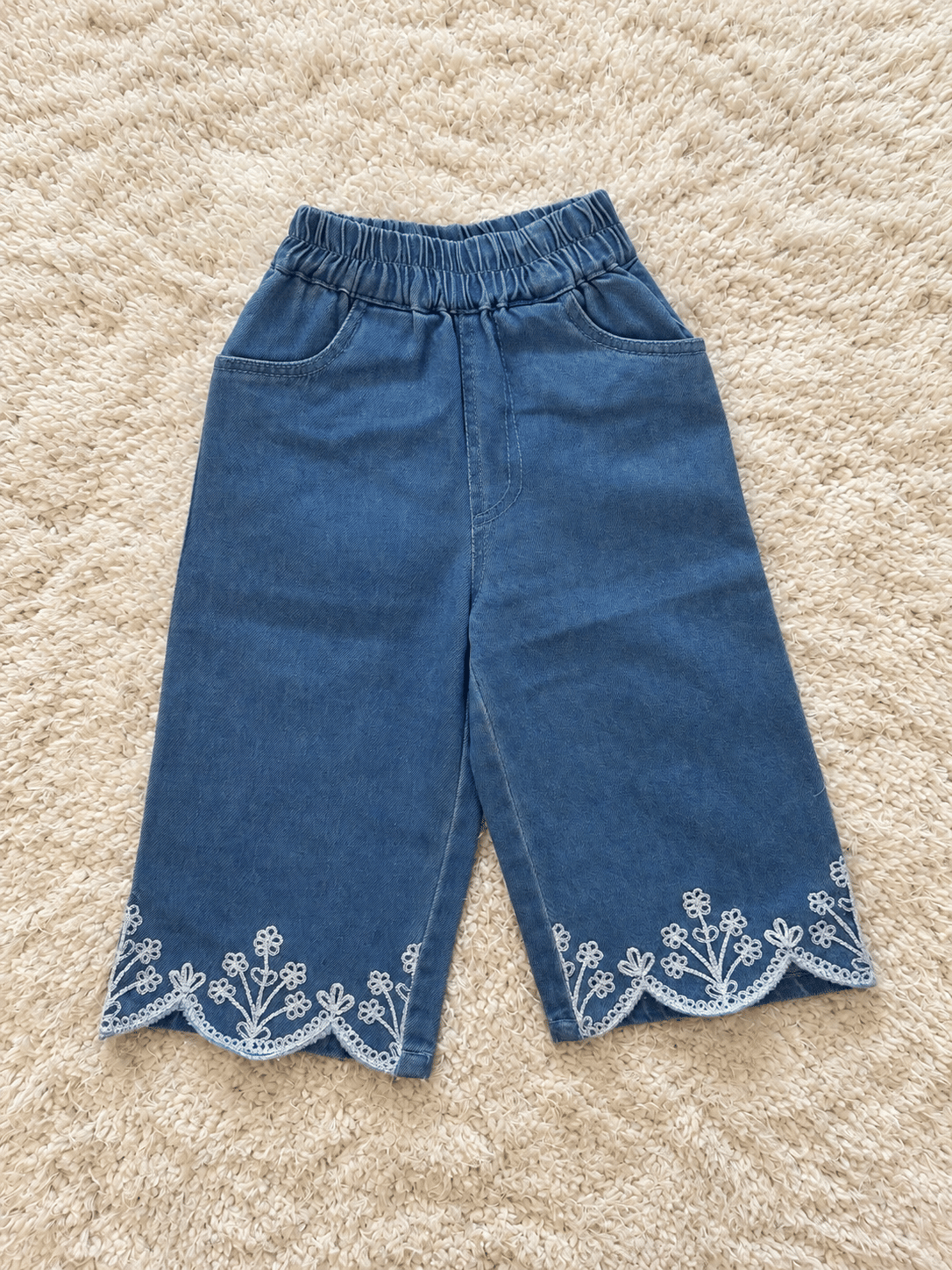 Denim Blue Floral Co Ord Set