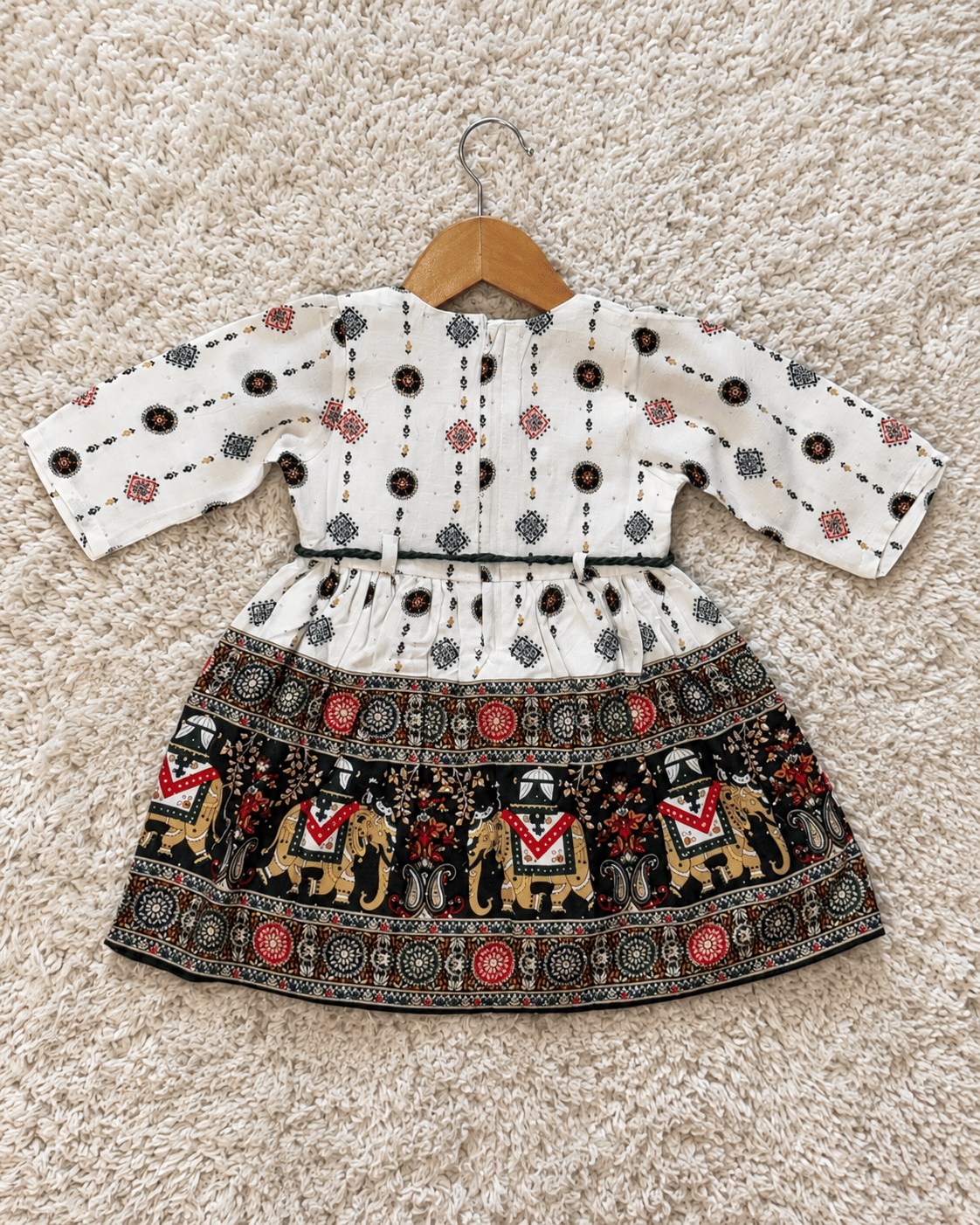 Dark Green Elephant Dress