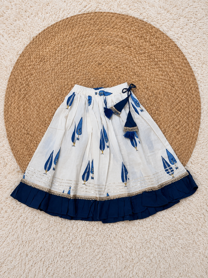 Royal Blue Festive Ghagra Set