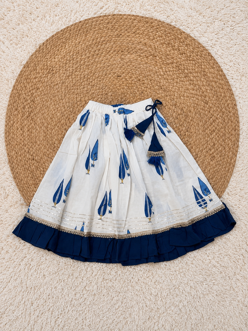 Royal Blue Festive Ghagra Set