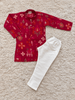 Ruby Chanderi Cotton Kurta Set