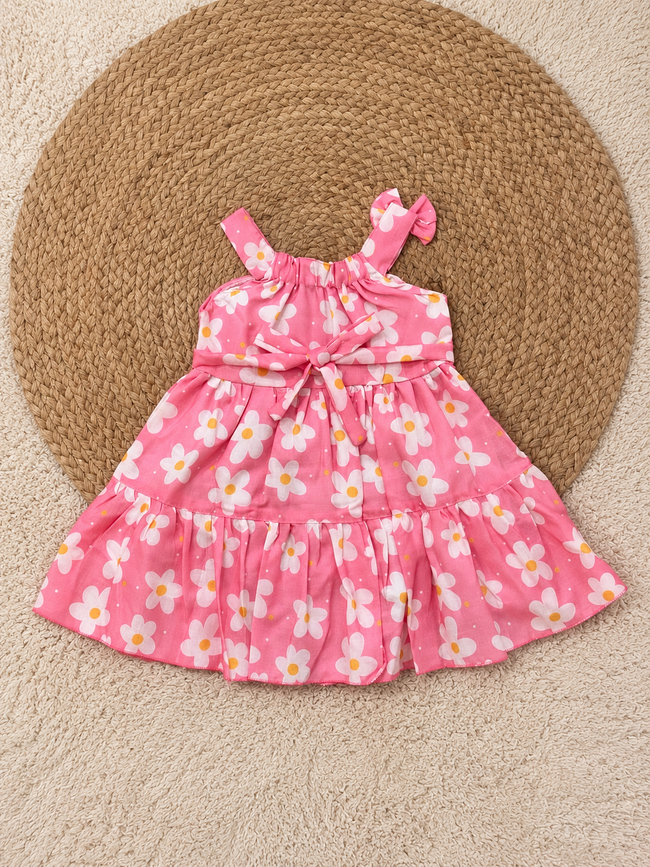 Pink Daisy Twirl Dress