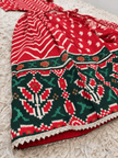 Crimson Chevron Festive Lehenga Set