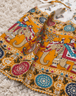 Mustard Elephant Print Dress