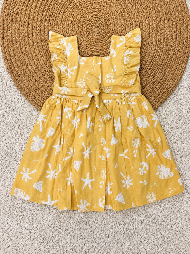 Sunshine Resort Flutter Dress
