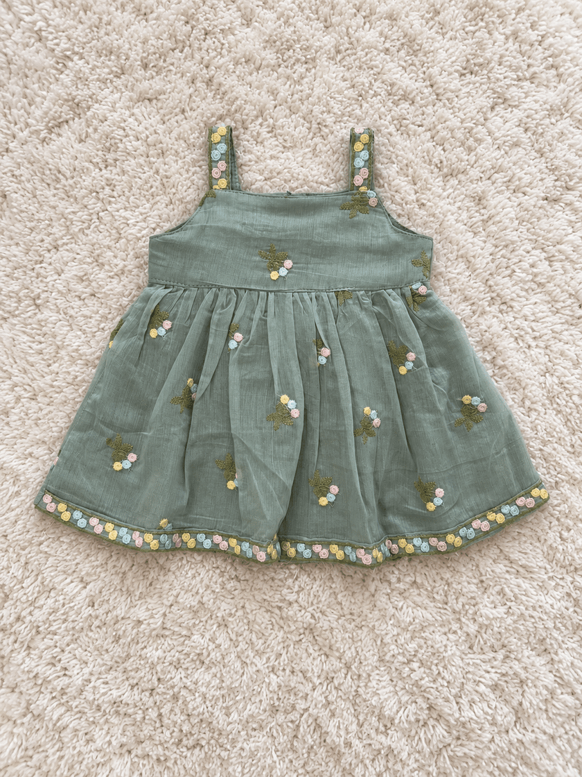 Sage Pastel Floral Lehenga Set