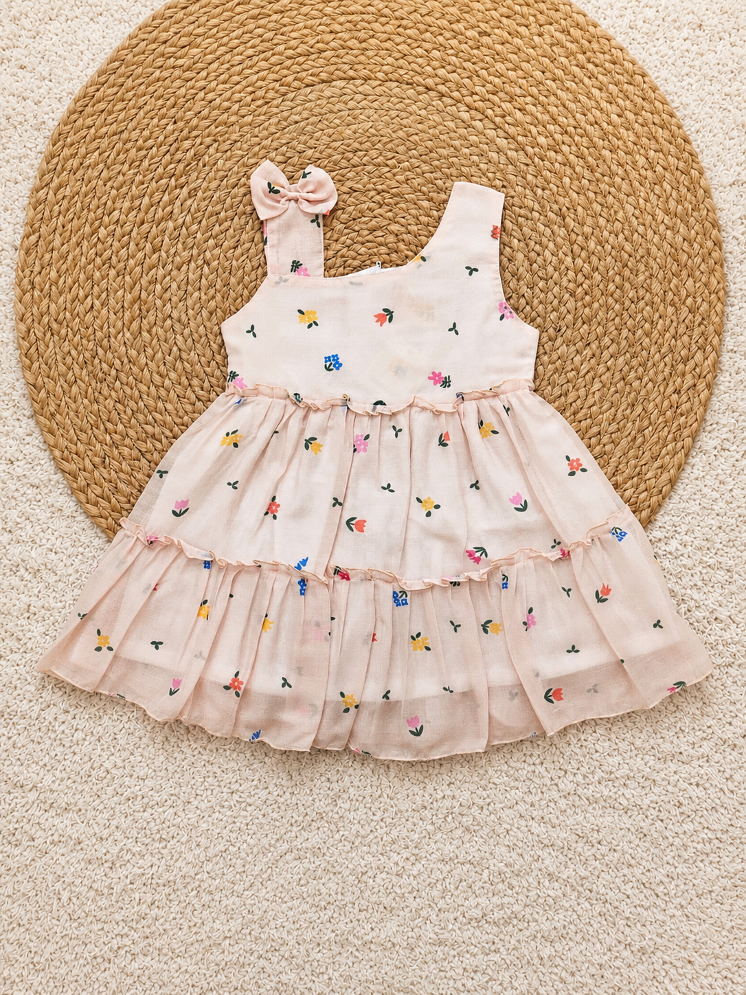 Blush Meadow Ruffle Dress