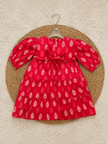 Crimson Leaf Tiered Dress
