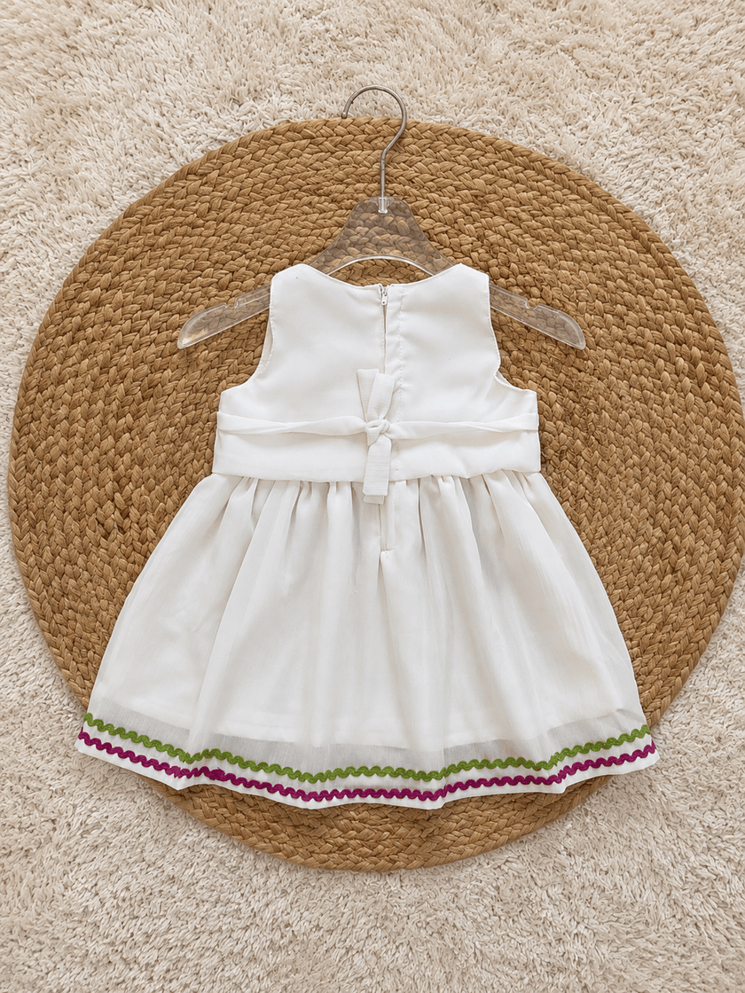 Ivory Sunshine Floral Frock