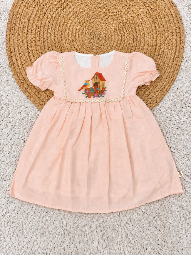 Birdsong Blossom Peach Dress