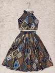 Midnight Blue Rayon Cotton Lehenga