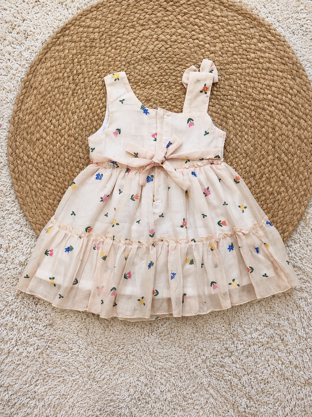 Blush Meadow Ruffle Dress