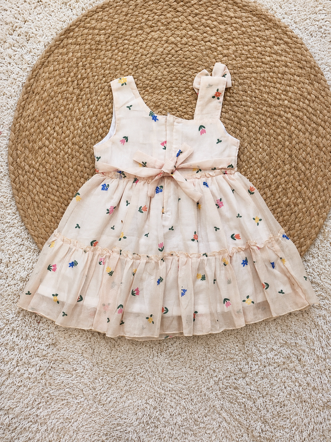 Blush Meadow Ruffle Dress
