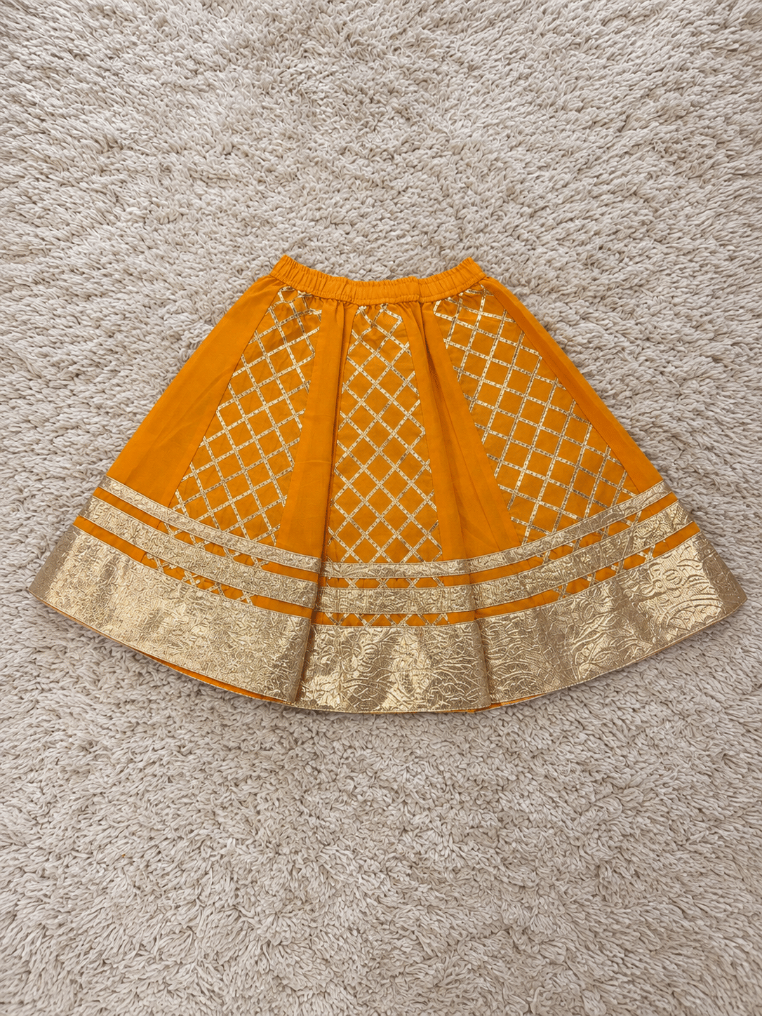 Marigold Gold Festive Lehenga Set