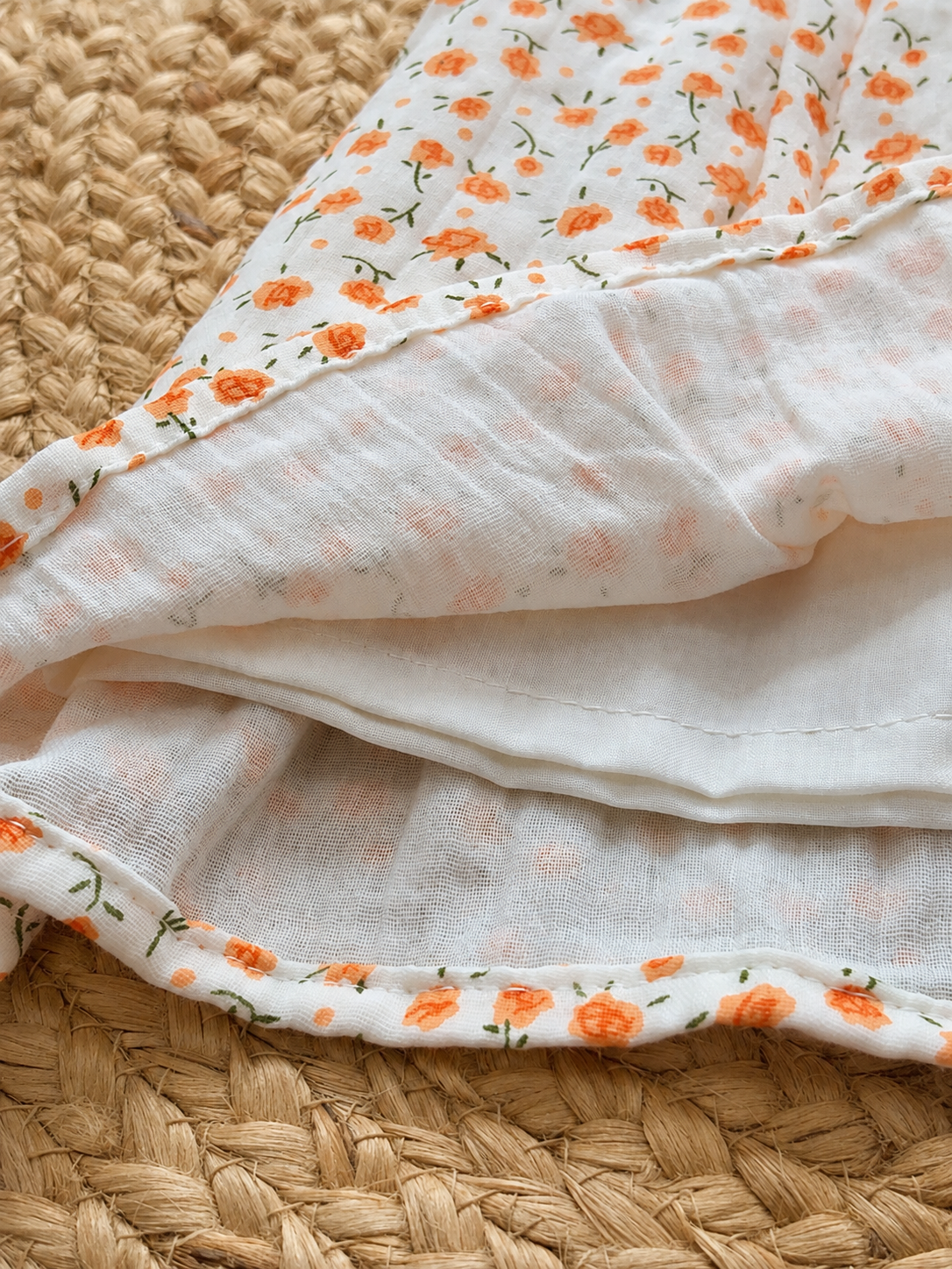 Peach Meadow Floral Frock