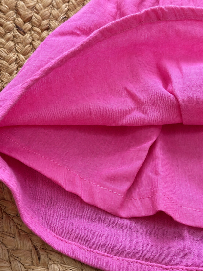 Pink Pastel Flower Smocked Dress