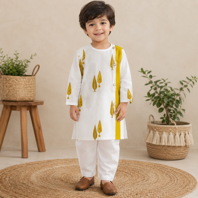Sunshine Tree Print Kurta Set