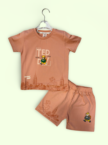 Teddy Cityscape Co-ord Set for Kids