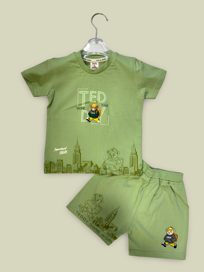 Teddy Cityscape Co-ord Set for Kids