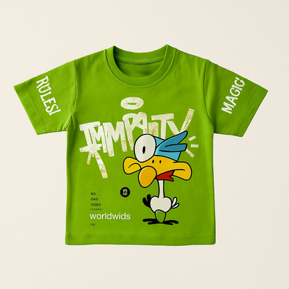 TXXI JUNIOR Cartoon Duck Printed Co-ord Set for Kids