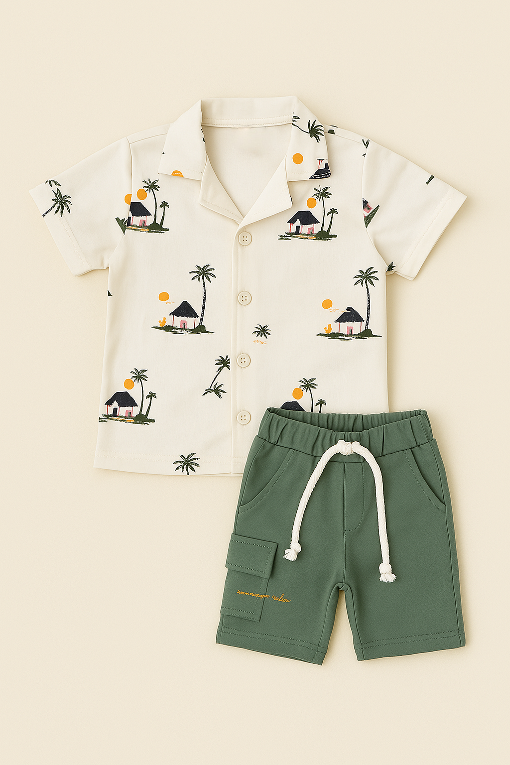Soft Cotton Half Sleeve Shirt & Shorts Set